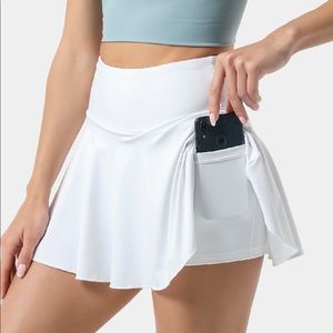 Halara Everyday Cloudful® Air 2-in-1 Tennis Skirt-Marvelous size L color White